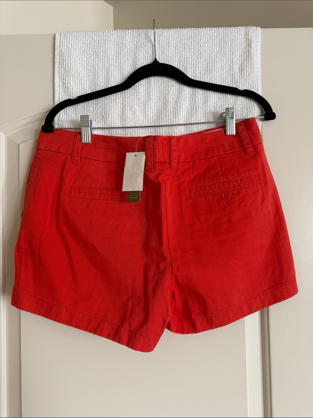 J. Crew Bright Red Cotton Bermuda Shorts